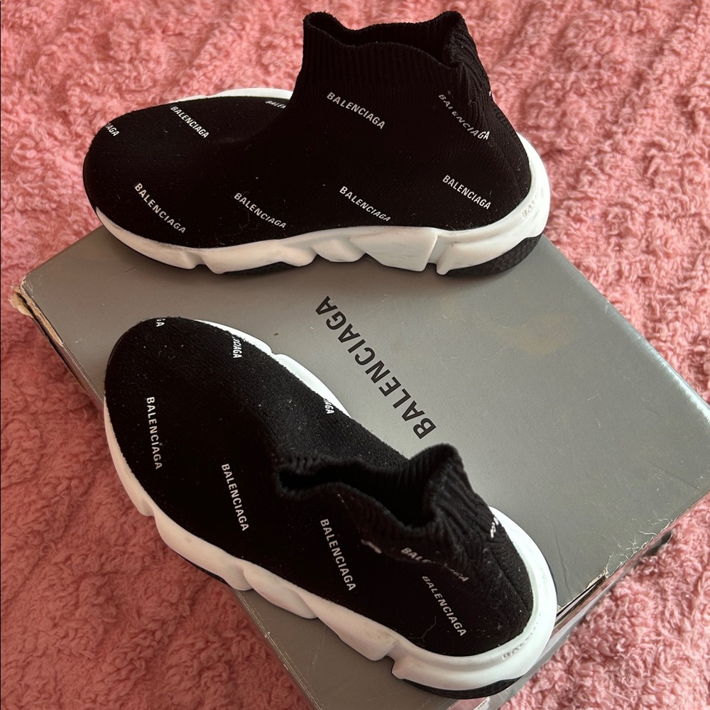 Balenciaga Monochrome Sock Sneakers